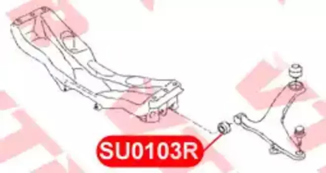 SU0103R СА-К РЫЧАГА ПЕРЕДНЕЙ ПОДВЕСКИ, ЗАДНИЙ VTR