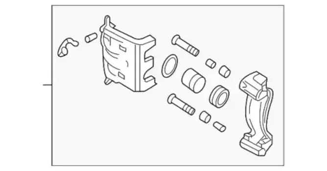 Суппорт тормозной HYUNDAI 581802SA51