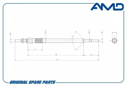 Свеча накаливания AMD AMD.GP32