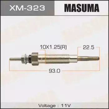 Свеча накаливания MASUMA XM-323 Mitsubishi Pajero/Canter/Delica 2.8 TD 4M40/4M40T 93>