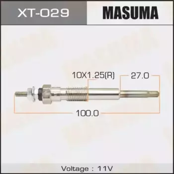 Свеча накаливания MASUMA XT029 Toyota Avenis/Carina/Camry 2.0TD 88-00