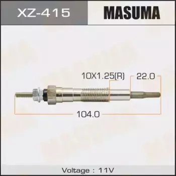 Свеча накаливания MASUMA XZ-415 Mazda 626 2.0D 83-97