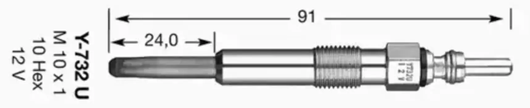 Свеча накаливания NGK 5605 VW Golf/Passat 1.9D/TDi 93-02/LT 35 2.5/2.8SDi 96-00