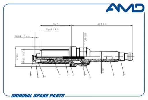 Свеча зажигания AMD AMD.PL94