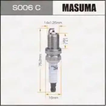 Свеча зажигания MASUMA S006C Honda, Mazda, Mitsubishi, Nissan, Subaru, Suzuki 90>