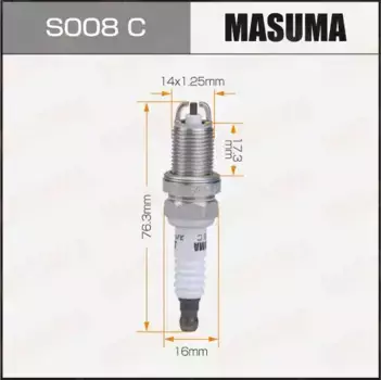 Свеча зажигания MASUMA S008C Renault ClioII/Logan 1.2-1.6, Toyota Avensis/Camry 2.0-3.0 96>