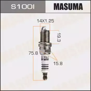 Свеча зажигания MASUMA S100I Toyota, MMC, Nissan, Honda, Mazda, Subaru, Lexus, Suzuki