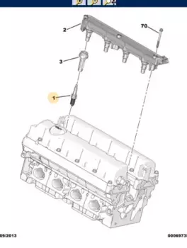Свеча зажигания PSA 5960 F3 Citroen C1-C4, Peugeot 206-307/1007 1.0-1.6 01>