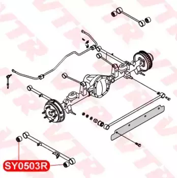 SY0503R САЙЛЕНТБЛОК ПРОДОЛЬНОЙ ТЯГИ ЗАДНЕЙ ПОДВЕСКИ VTR