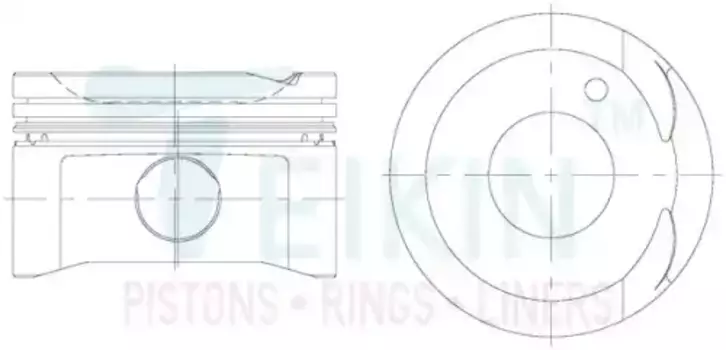 TEIKIN Поршень двигателя с пальцем 1шт 46356-075