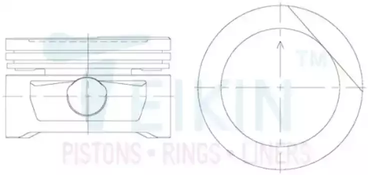 TEIKIN Поршень двигателя с пальцем 1шт 56103-STD