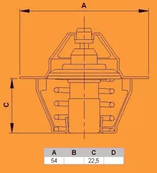 Термостат системы охлаждения VERNET TH1290.88J