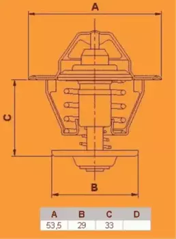 Термостат системы охлаждения VERNET TH6319.85J