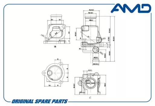 Термостат системы охлаждения AMD AMD.TER52