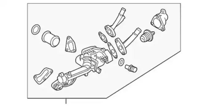 Термостат системы охлаждения HYUNDAI 256233C661