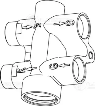 Термостат системы охлаждения LUZAR LT 1860