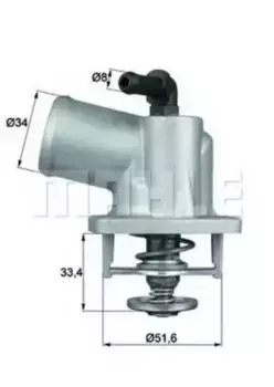 Термостат системы охлаждения MAHLE TI 55 92D