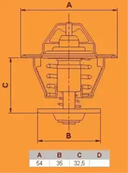 Термостат системы охлаждения VERNET TH1400.90J