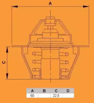 Термостат системы охлаждения VERNET TH4608.88J
