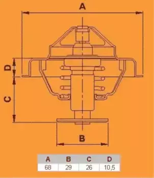 Термостат системы охлаждения VERNET TH4947.81J