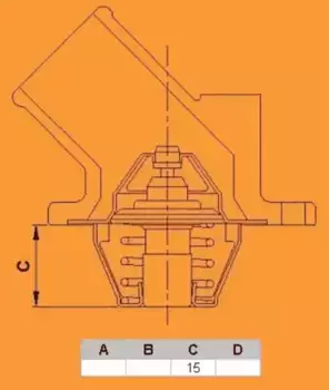 Термостат системы охлаждения VERNET TH5069.87J