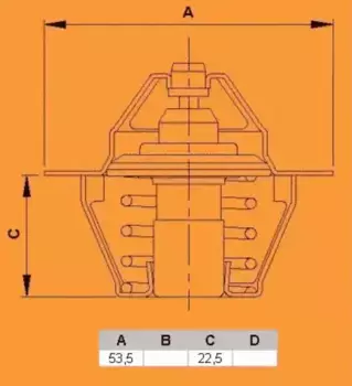 Термостат системы охлаждения VERNET TH5108.89J
