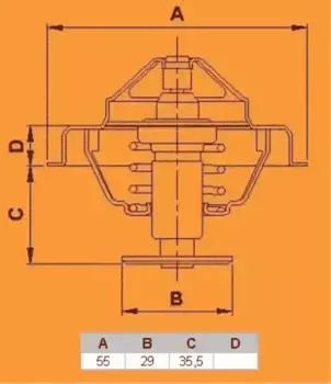 Термостат системы охлаждения VERNET TH5130.83J