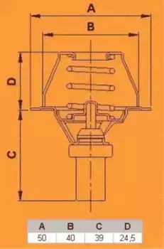 Термостат системы охлаждения VERNET TH5284.91J