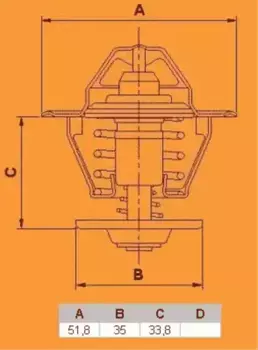 Термостат системы охлаждения VERNET TH5750.92J