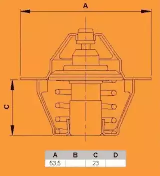 Термостат системы охлаждения VERNET TH6045.89J