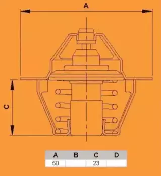 Термостат системы охлаждения VERNET TH6047.83J