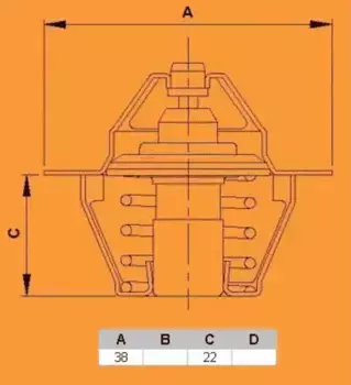 Термостат системы охлаждения VERNET TH6231.88J