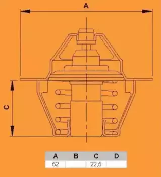 Термостат системы охлаждения VERNET TH6292.88J