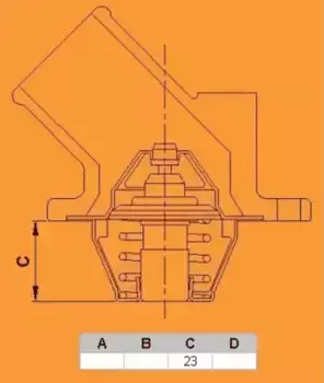 Термостат системы охлаждения VERNET TH6541.87J