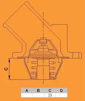 Термостат системы охлаждения VERNET TH6598.87J