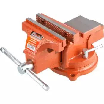 тиски слесарные! чугунные, 150мм, поворотные, с наковальней, MASTER\ ST9450-150 STARTUL