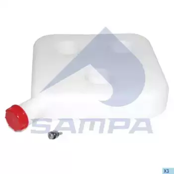 топливный бак !10 л. пластик, крепление на 3 болта \Universal 203.172-01 SAMPA