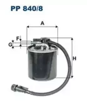 Топливный фильтр FILTRON PP 840/8 MB Sprinter/ Vito/ Viano 06>