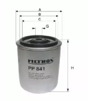 Топливный фильтр FILTRON PP 841 MB Sprinter 2/3/4-t /W201/W202/W124/W210/W463/Vito 2.0D-3.5D 83>