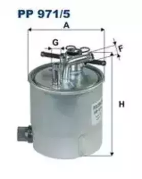 Топливный фильтр FILTRON PP 971/5 Nissan X-Trail 2.2DCI 03>