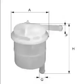 Топливный фильтр FILTRON PS 846 Hyundai Pony 1.2-1.5i 85-95, Isuzu Midi 2.0 86>