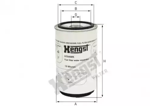 Топливный фильтр HENGST H704WK Scania G/P/R/T, Scania BUS, Volvo FHI/FH12