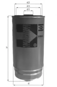 Топливный фильтр KNECHT KC199 Hyundai Elantra/Santa Fe/Trajet 2.0CRDi 01>