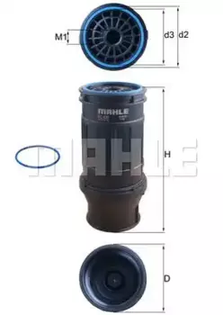 Топливный фильтр KNECHT KC629D FTL/Volvo/Liebherr