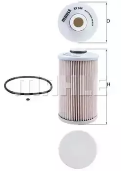 Топливный фильтр KNECHT KX344D Honda Accord/CR-V 2.2I-DTEC 07>