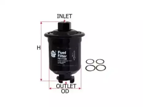 Топливный фильтр SAKURA FS1138 Toyota RAV4 2.0i/Supra 3.0i 93-00