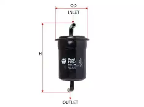 Топливный фильтр SAKURA FS1718 Mazda 323 1.3-1.5 95>