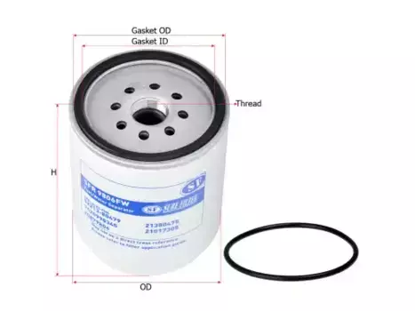 Топливный фильтр SURE FILTER SFR9806FW Volvo FH/FM9-16 дв.D9B/D13A/D16C/D16E 06>