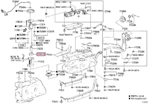 Топливный фильтр TOYOTA / LEXUS 2321736010 Toyota
