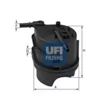 Топливный фильтр UFI 24.343.00 Citroen C2/C3/Xsara, Peugeot 206/307, Ford, Mazda 2 1.4HDI/TDI 01